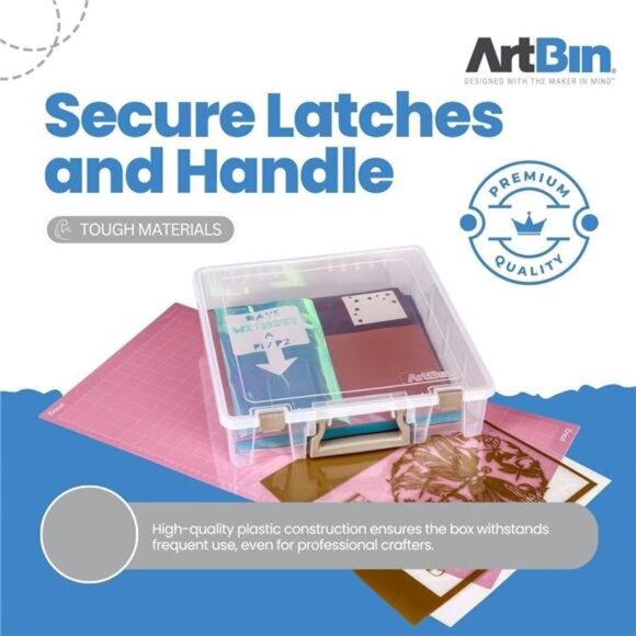 Super Satchel 1 Compartment Box Clear Craft Organizer Storage Case - Picture 5 of 7